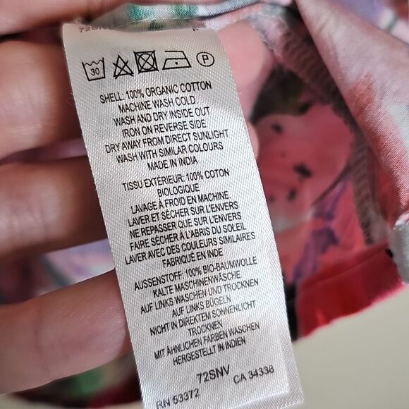 French Connection Small Isadora Patch Poplin Bardo Floral Blouse Puff Sleeves - Picture 7 of 9